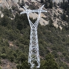 Şantiye Galvanizli Çelik Elektrik İletim Kulesi
