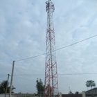 Anten ve Mw Braketli Üç Ayaklı Açısal 33KV Telekomünikasyon Çelik Kule