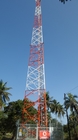 Anten ve Mw Braketli Üç Ayaklı Açısal 33KV Telekomünikasyon Çelik Kule