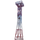 ANSI 4 Ayaklı Kafes Anten Kulesi Galvanizli Çelik Köşeli Braketli