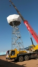 110KV Anten Telekomünikasyon Kulesi Galvanizli Köşeli Çelik Radar Yapısı