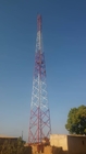 4 Ayak Köşeli 90 Metre Telekomünikasyon Çelik Kule Galvanizli
