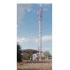 Q345 Q235 Telekomünikasyon Sıcak Daldırma Galvanizli Çelik Çatı Kulesi