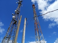 Şantiye için İletim Hattı Borulu Çelik Telekom Kulesi