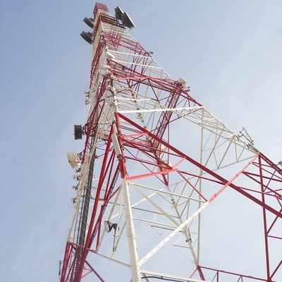 Sinyal İletimi için Kendinden Destekli Q235 Q345 Çelik Telekom Hücre Sitesi Kulesi