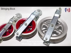 Yerleştirme Tel Kablo Çekme Pulley Conductor Stringing Blokları