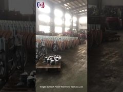 Single Sheave Tower Erection Stringing Tools kaldırma / kaldırma için çelik katran bloğu