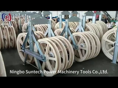 Ön ve arka tekerlekler Tandem Sheave Stringing Block Nylon Sheave Galvanize Frame