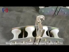 Dört tekerlekli optik fiber kombinasyonlu ipleme bloğu katran Opgw ipleme aletleri