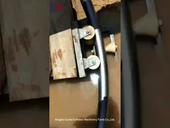 Transmission Line İnşaat İşleri için Üçlü Pulley 10KN Köşe Yer Kablo Roleri