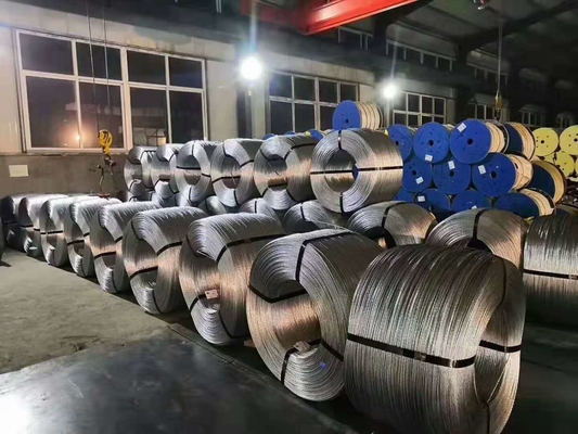 Havai 3/8&quot; için 1 x 7 EHS Çıplak Galvanizli Strand Guy Wire