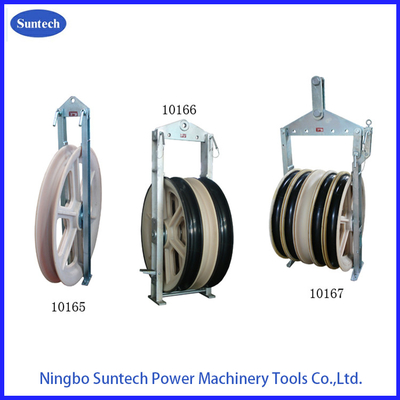 1040mm MC Naylon Tekerlekler Yükleyici Gümüşleştirilmiş Çelik Çerçeve ile Pulley Blok