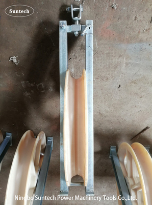 OPGW ADSS Optik Fiber Kablo Araçları Naylon Kırık Kablo İpleme Bloku 660mm