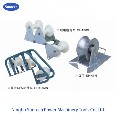 Telekomünikasyon Yeraltı Kabloları Pithead Roller Conductor Stringing Tools