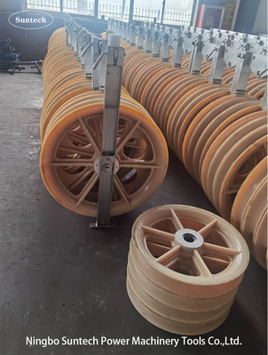 Dia 660mm Tek Kasnak Naylon Tekerlek Birlikte İletken Çekme Blokları
