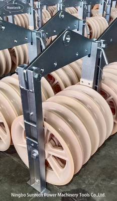 Dia 660mm Tek Kasnak Naylon Tekerlek Birlikte İletken Çekme Blokları
