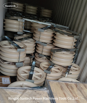916mm ACSR MC Naylon İletken Halat Çekme Kasnak Blokları