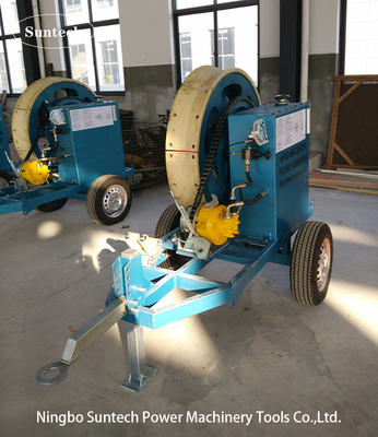 OPGW Stringing 7.5kN 1100mm Gerginlik Tekerleği ile Hidrolik Kablo Gergisi