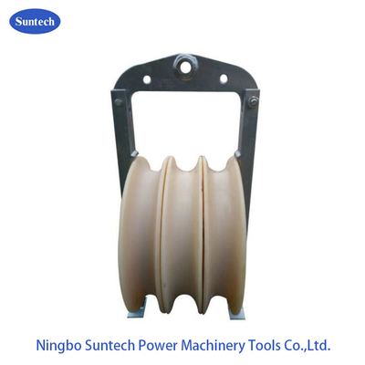 508 X 75MM 60KN Havai Hat Çekme Kasnağı İletken Çekme Blokları