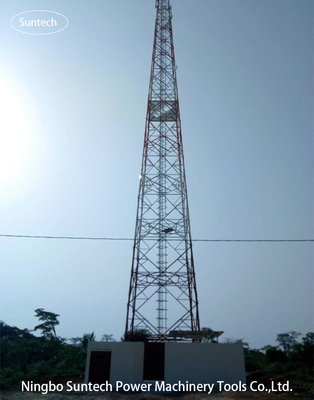 110KV Anten Telekomünikasyon Kulesi Galvanizli Köşeli Çelik Radar Yapısı