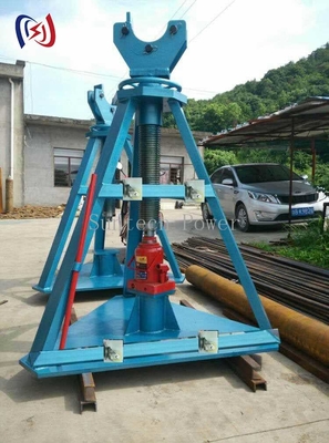 70kN Hidrolik Kablo Bobin Standı Ağır Endüstriyel Kaldırma Elektrik ve Telekom Projeleri için Çerçeve