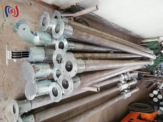 A şeklindeki tüplü cin direği LBGR120A iletim kulesi inşaatı için