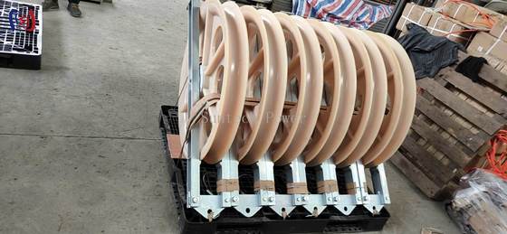 760x120x480mm Dış Ölçülerde İletken Çekme Bloğu, 50-150KN Nominal Yük ve Yüksek Gerilim Çekimi için R570 Bükülme Yarıçapı