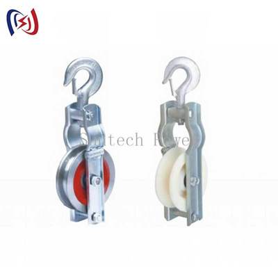 Şebeke İnşaatı için 5kn-150kn Yük Kapasiteli ve 660x560x100mm Makara Boyutlu Ağır Hizmet Tipi Topraklama Teli Çekme Bloğu