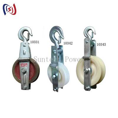 Şebeke İnşaatı için 5kn-150kn Yük Kapasiteli ve 660x560x100mm Makara Boyutlu Ağır Hizmet Tipi Topraklama Teli Çekme Bloğu