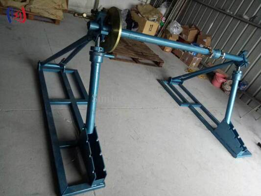 Kolay Taşıma ve Saklama için 30-100KN Yük Kapasiteli Taşınabilir Sökülebilir Kablo Makarası Standı