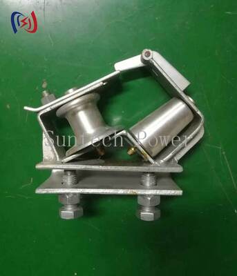 Kentsel elektrik hattı inşaatında 5KN nominal yükle 90 derecelik kondüktör dönüşleri için gökyüzüne doğru köşe ipleme bloğu