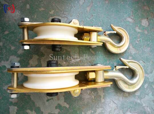 Havai Elektrik İşleri için Naylon Makaralı ve 10-100KN Nominal Yüklü Hafif Alüminyum Alaşımlı Kaldırma Takımı