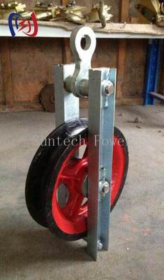 Düşük Sürtünmeli Kasnak ve 50KN Nominal Yük ile Sorunsuz ve Verimli Kablo Yönü Değişiklikleri için Profesyonel Yüksek Hızlı Döndürme Bloğu