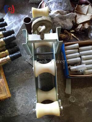 Heavy Duty Four Sheave Combined Block with 10KN Rated Load, R570 Bend Radius, and 23.5KG Weight for High Mechanical Advantage Lifting