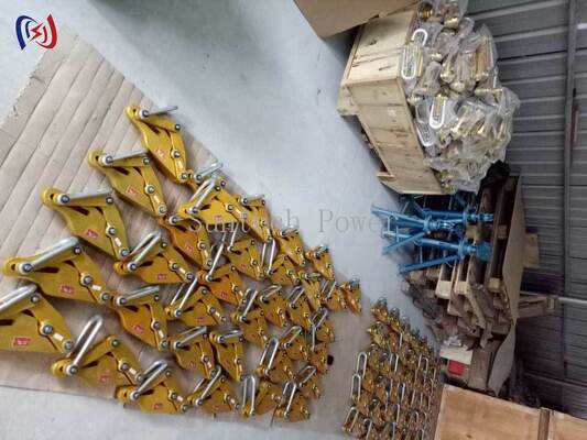 Alüminyum alaşım kondüktör sapı, 7-80KN nominal yükü, 14-48mm maksimum açık ve güvenli kullanım için zarar vermeyen sapı