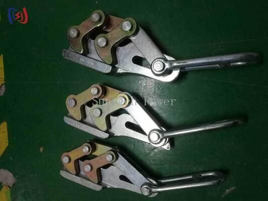 11-15mm Kablolar için 10-30KN Değerlendirilmiş Yüklü Profesyonel Çift Cam Toprak Tel Yakalayıcı ve Korozyona Dirençli Get Along Klem