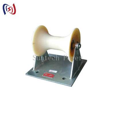 Profesyonel 5KN Yük Kapasiteli Kablo Yer Makarası, 150-160mm Yeraltı Kablo Montajı İçin Döküm Alüminyum Taşıyıcılı