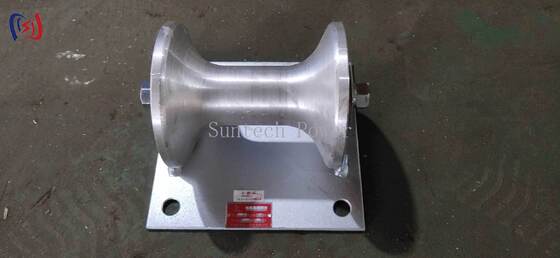 Profesyonel 5KN Yük Kapasiteli Kablo Yer Makarası, 150-160mm Yeraltı Kablo Montajı İçin Döküm Alüminyum Taşıyıcılı