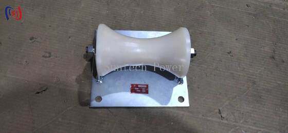 Profesyonel 5KN Yük Kapasiteli Kablo Yer Makarası, 150-160mm Yeraltı Kablo Montajı İçin Döküm Alüminyum Taşıyıcılı