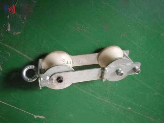 OPGW Değiştirme için Çift Kırıklı Blok. 2KN Işıklı Pulley iletim hattı bakımı için.