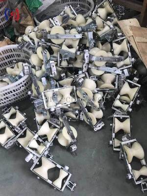 OPGW Değiştirme için Çift Kırıklı Blok. 2KN Işıklı Pulley iletim hattı bakımı için.