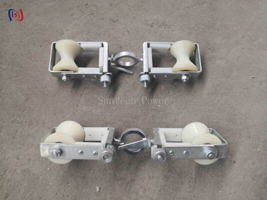 OPGW Değiştirme için Çift Kırıklı Blok. 2KN Işıklı Pulley iletim hattı bakımı için.