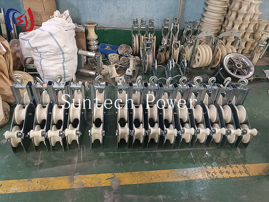 OPGW 10KN nominal yüklü ipleme bloğu R570 Fiber Optic kablosu kurulum için bükme yarıçapı