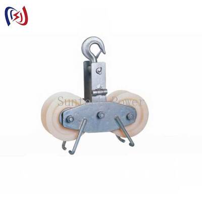 25KN Tandem Sheave Stringing Block for Large Section ACSR Conductors LGJ300-500 ile Tandem Sheave Tasarımı