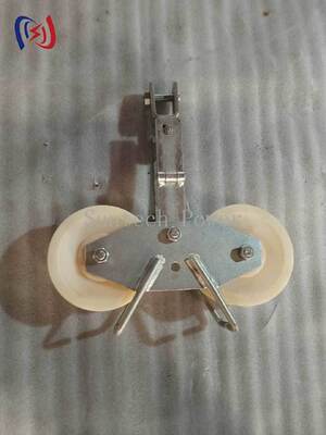 25KN Tandem Sheave Stringing Block for Large Section ACSR Conductors LGJ300-500 ile Tandem Sheave Tasarımı