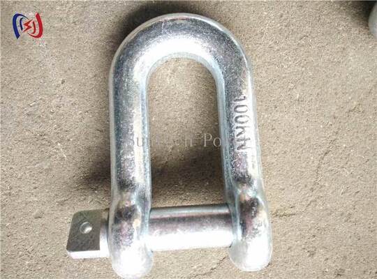 300KN nominal yük için pin kilitli ve sıcak dip galvanize edilmiş alaşımlı çelik kaldırma kelepçesi