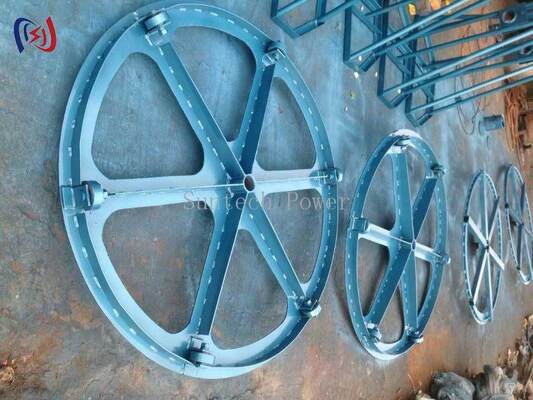 10-70KN Yük Kapasiteli, 500-1500mm Makaralar İçin Yer Tasarruflu Dikey Kablo Makara Standı