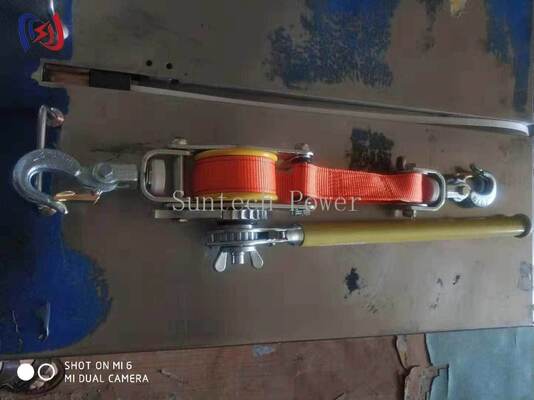 Araçsız yalıtımlı sıkıştırıcı 10-20KN Webbing Strap Conductor Stringing Tools