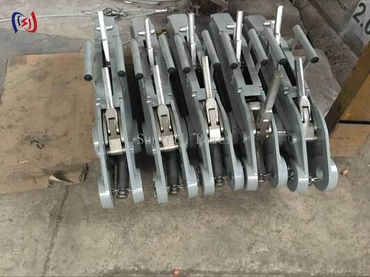 Elektrik hattı inşaatı için 8-54KN değerli yüklü el ratchet kolu ve 20m çelik ipli tel ipli kaldırıcı