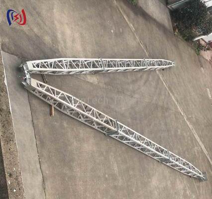 8-28m Kule Dikimi İçin Korozyona Dayanıklı Kaplamalı Modüler A-Şekilli Kafesli Vinç Direği